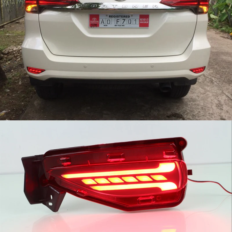 Светодио дный LED передние дневные ходовые огни Задний бампер туман крышка лампы