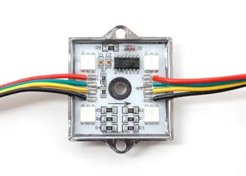 40 шт./строка SPI программируемый WS2801 4 светодиода Pixel Модуль строка шт. 5050 RGB SMD