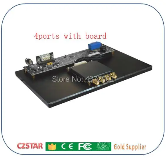 Фиксированный uhf rfid считыватель Impinj R2000 с 4 портами RS232 RS485 RJ45 TCP IP free SDK для