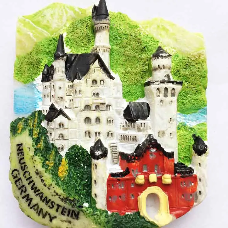 Магнитная наклейка для холодильника Lychee Германия Neuschwanstein известный ландшафт