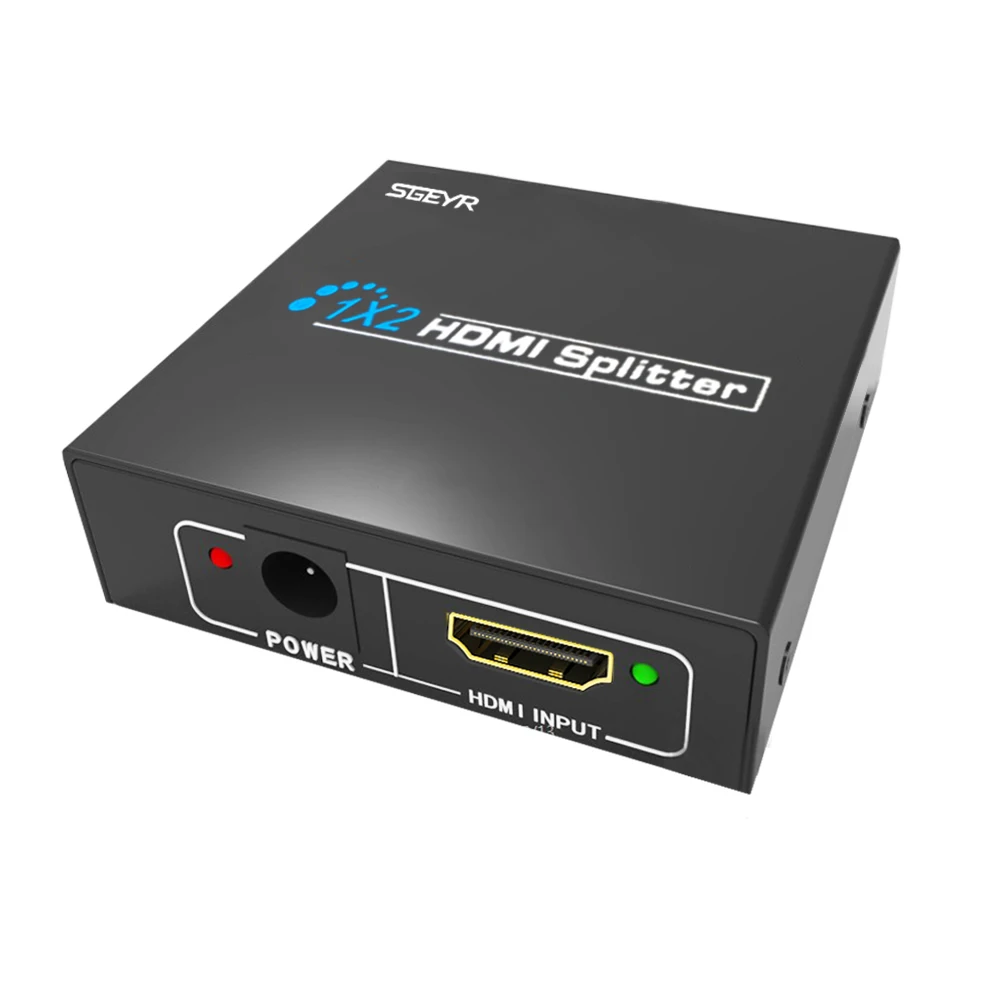 2 порта HDMI разветвитель 1x2 разветвитель HDMI 1.3b 1 вход 2 выхода разветвитель дивизора+ DC5V коммутатор, 1920x1080/60 Гц, 3D для HDTV