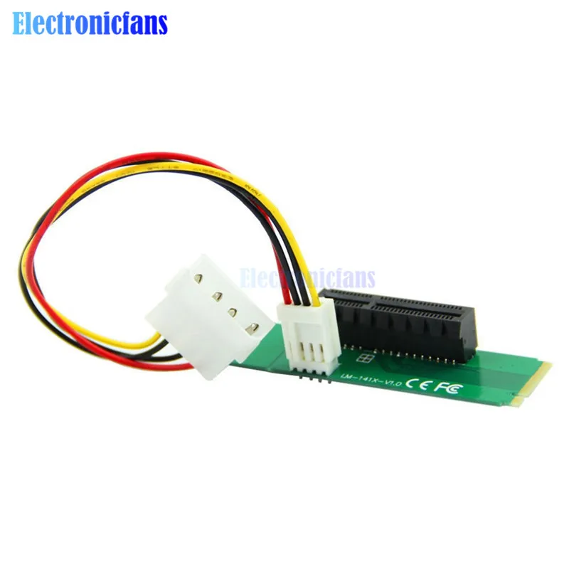 PCI Express E 4X Female к NGFF M.2 M Key Male адаптер преобразователь с кабелем питания Micro SATA Socket|pci-e