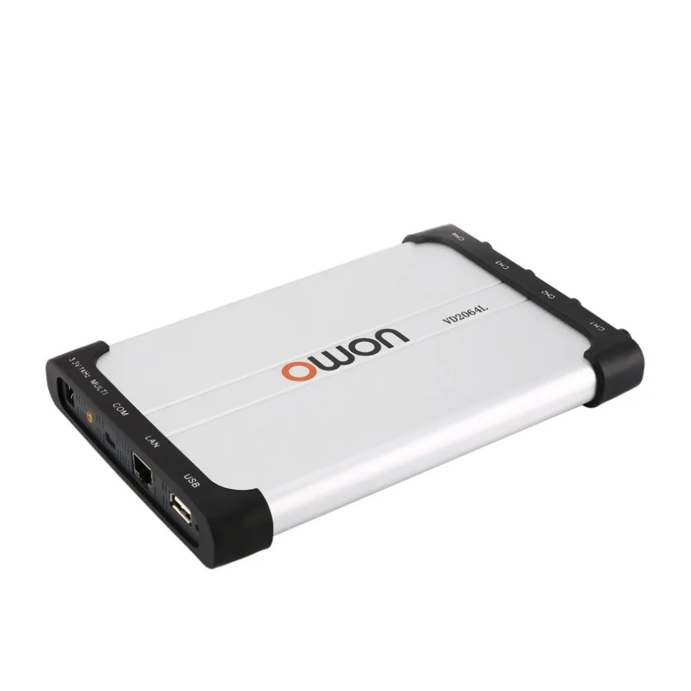 Owin VDS2064L Осциллограф портативный 100MSa/S 25 M 60 MHz 4 + 1 канал запись USB хранения