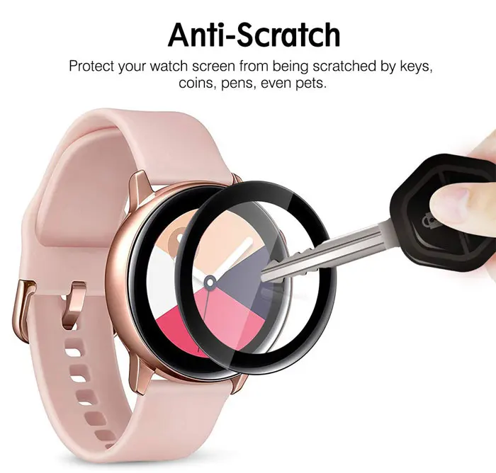 Полимерная пленка для samsung Galaxy Watch Active 2 40 мм 44 мм gear S3 frontier S2 42 мм 46 мм защитная пленка HD с защитой от пузырей