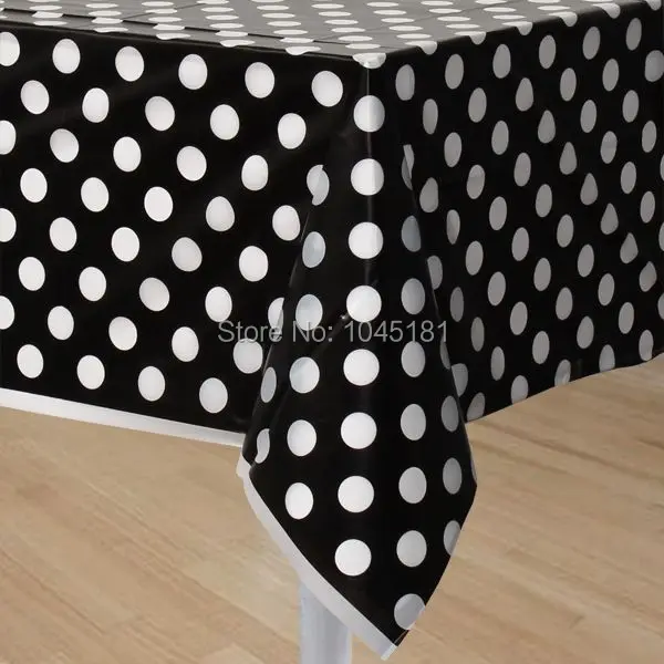 ipalmay Plastic Candy Polka Dot Baby Shower TableCloth Wedding Table Cover Party Banquet Cloth Wholesale | Дом и сад