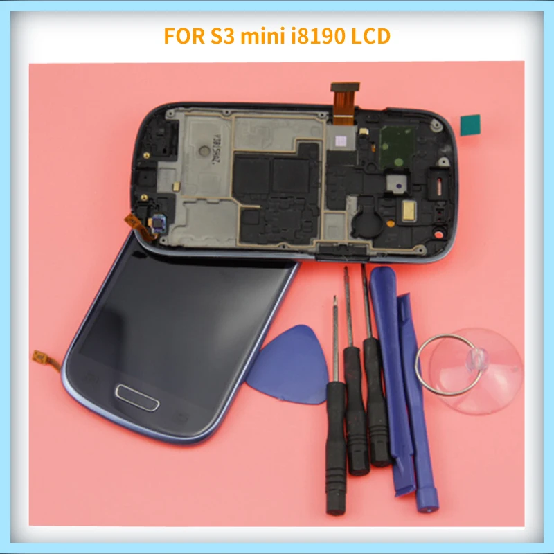 I8190 ЖК дисплей для Samsung S3 Mini дигитайзер сенсорный экран полная сборка Запчасти
