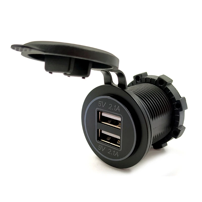 

12V/24V Dual USB 2.1A Car Charger Power Adapter For iPhone iPad Mobile Phone GPS