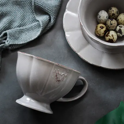 Чаша с рисунком в стиле ретро домашняя миска для лапши европейская керамическая