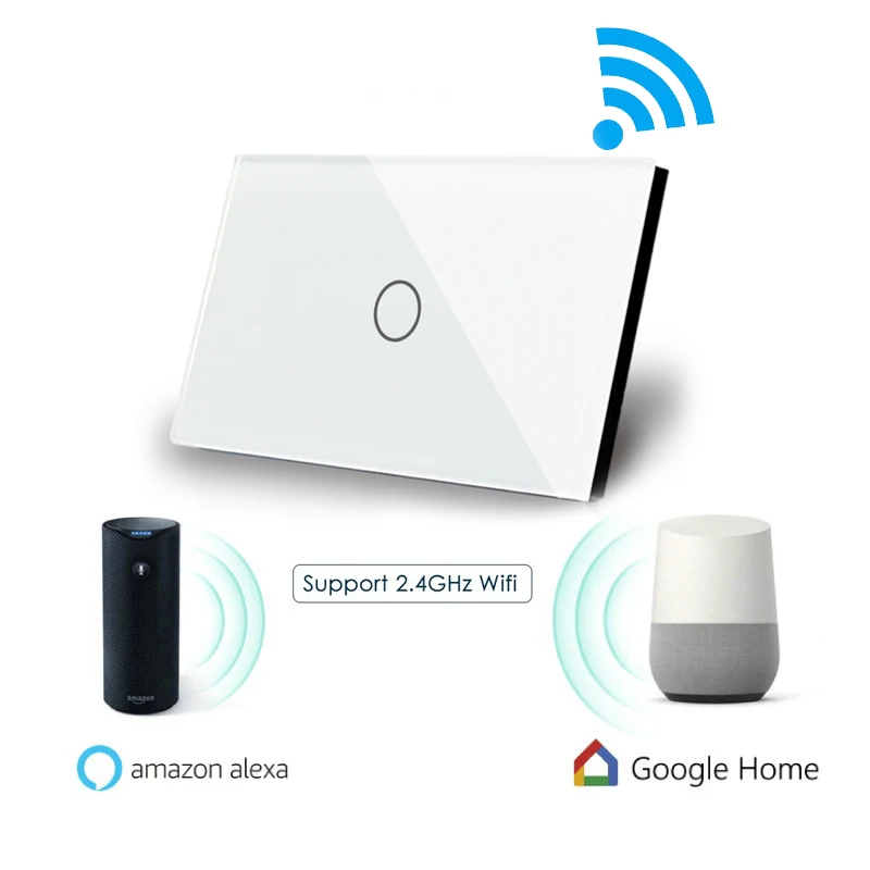 Сенсорный выключатель Wallpad настенный переключатель с Wi Fi 1 клавиша канал