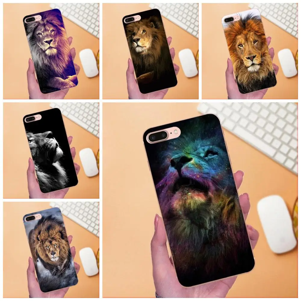 Для LG Nexus 5 5X G2 G3 mini spirit G4 G5 G6 K4 K7 K8 K10 2017 V10 V20 V30 стилус Мягкий ТПУ Capa Majestic Lion Portrait