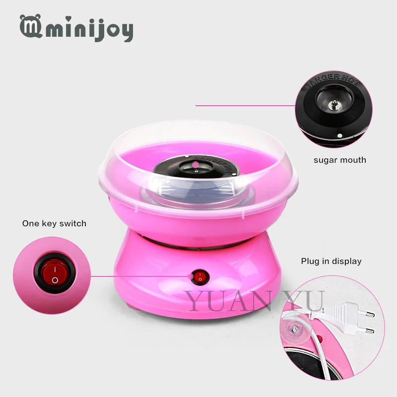 2017 Cotton Candy Maker Machine Electric DIY Sweet mini portable cotton suager for children girl boy gift children's day | Бытовая