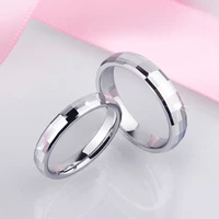 new arrival couples ring set white tungsten wedding band high polished scratch proof 3 2mm4mm man woman free shipping size 5 12