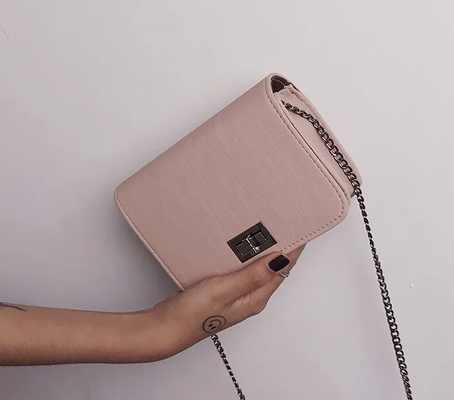 Роскошные сумки женские сумки Sacs Para bandoulieur PU cuir vert noir rose Worean версия sauvage petit сумка bolsa feminina - Цвет: pink