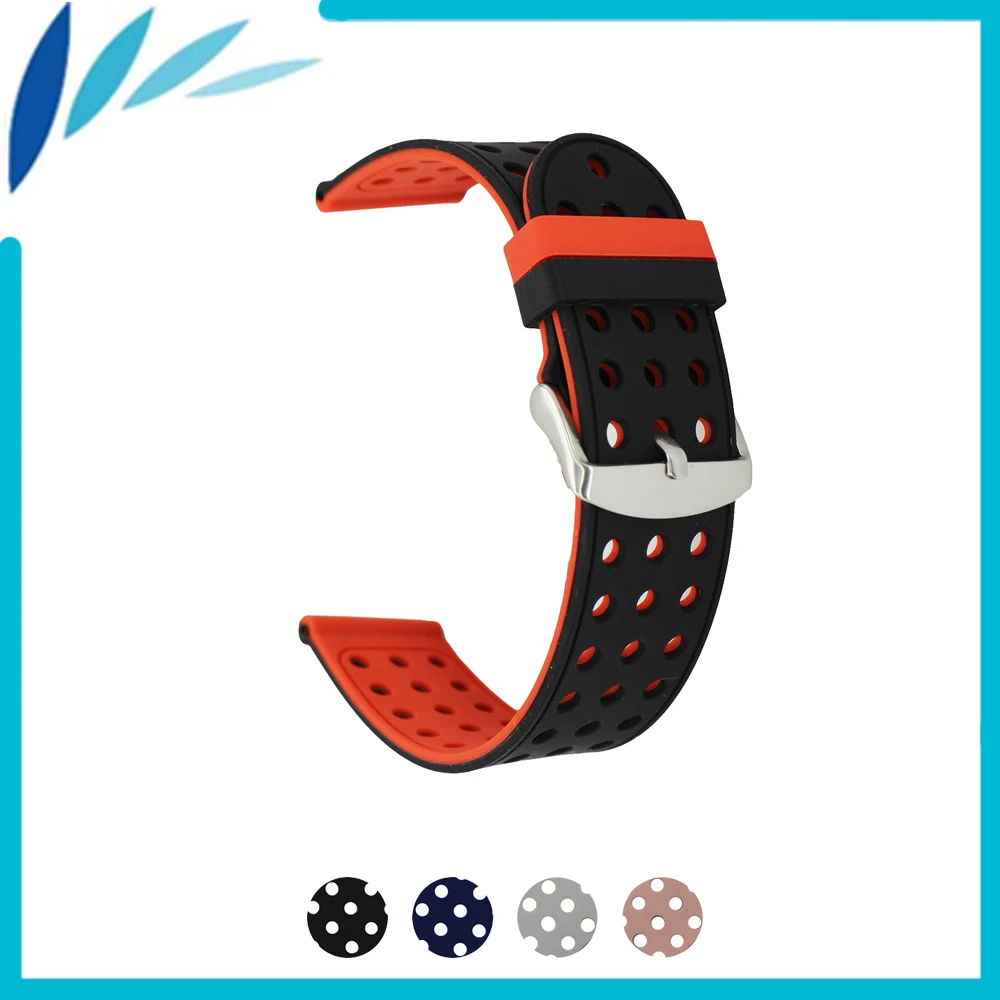 

Silicone Rubber Watch Band 20mm for Samsung Gear S2 Classic R732 / R735 Wrist Strap Loop Belt Bracelet Black Green Red Grey Pink