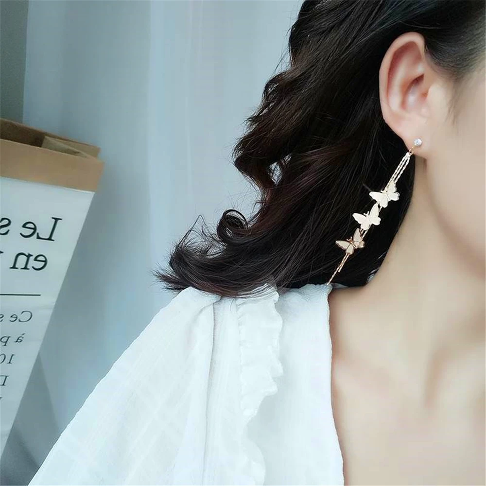 LOREDANA пикантные Модные женские 6 Бабочка Форма кисточкой длинными ушами кулон