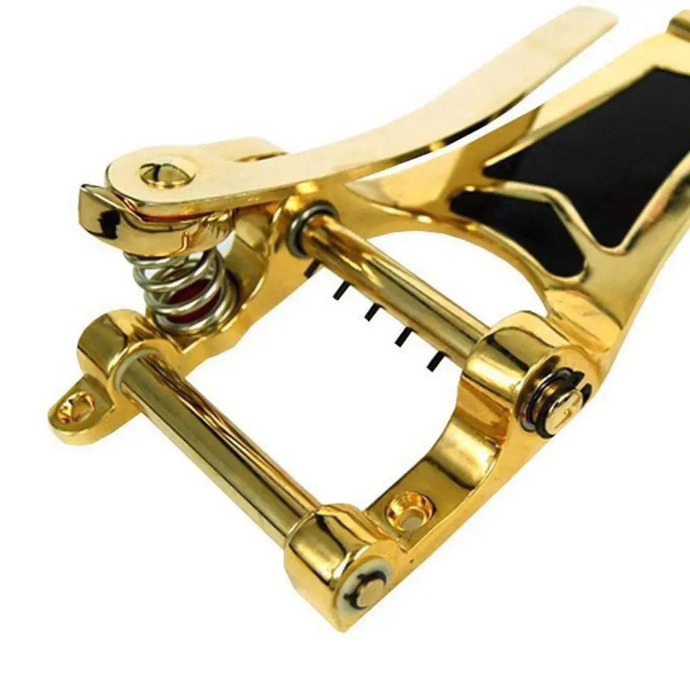 Золотой Vibrato Tremolo Замена мост задняя часть полый корпус Archtop для электрогитары