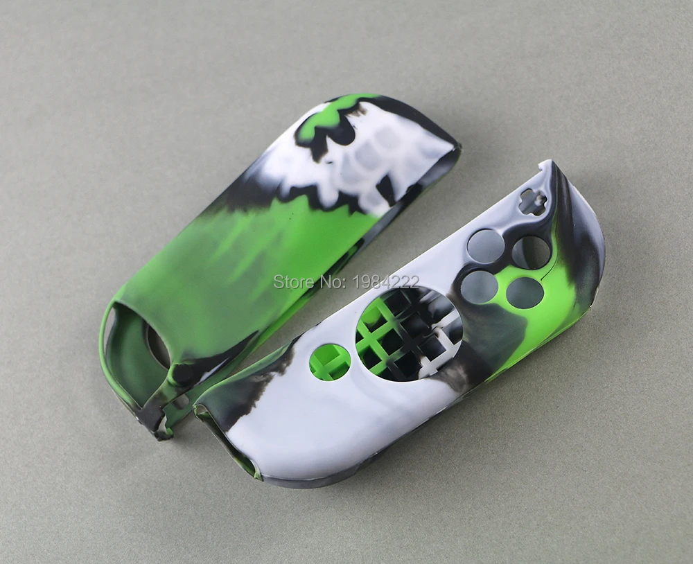 2 компл./лот камуфляж Цвет анти скольжения силиконовый чехол кожи для Nintendo Switch Joy