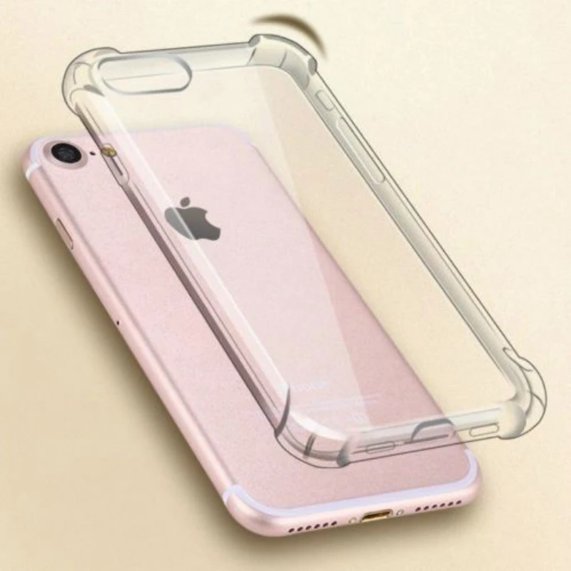 

Shockproof TPU Rubber Clear Mobile Phone Case For Apple iPhone 11 Pro X XR XS Max 6 6S 7 8 Plus iphon Case 5 5s SE Cover