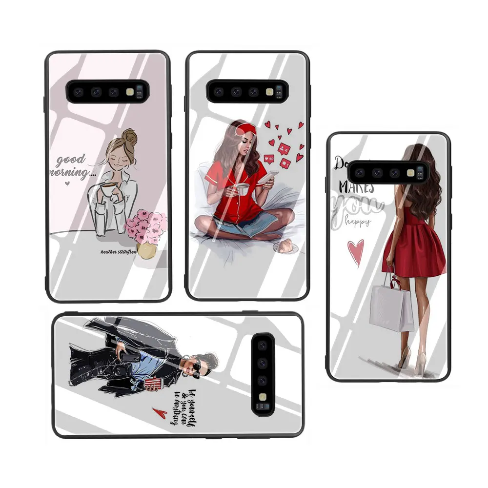 Чехол для samsung Galaxy S7 Edge, S8, S9 Plus, S10, Note 8, 9, 10