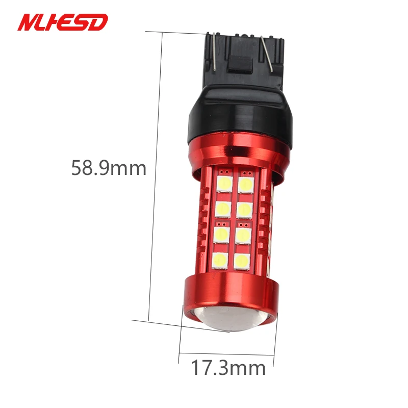 10 шт. T20 7440 7443 W21/50 Вт 36SMD 3030 светодиодный автомобиль сигнала поворота Стоп-сигнал