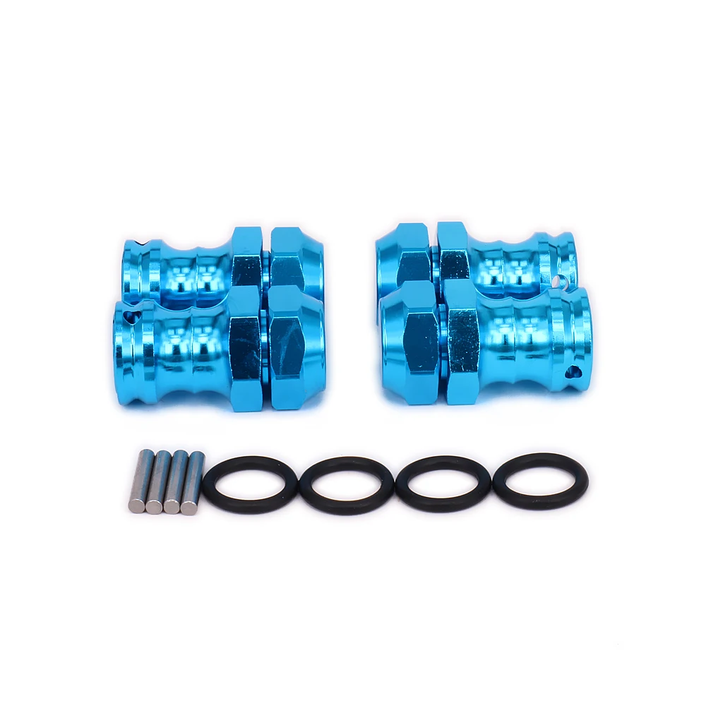 

4PCS Wheel Hex Hub M17 M23 Long Extension Adapter Anti-Dust Combiner Coupler For 1/8 Rc Model Car RCAWD Alloy Parts Hsp