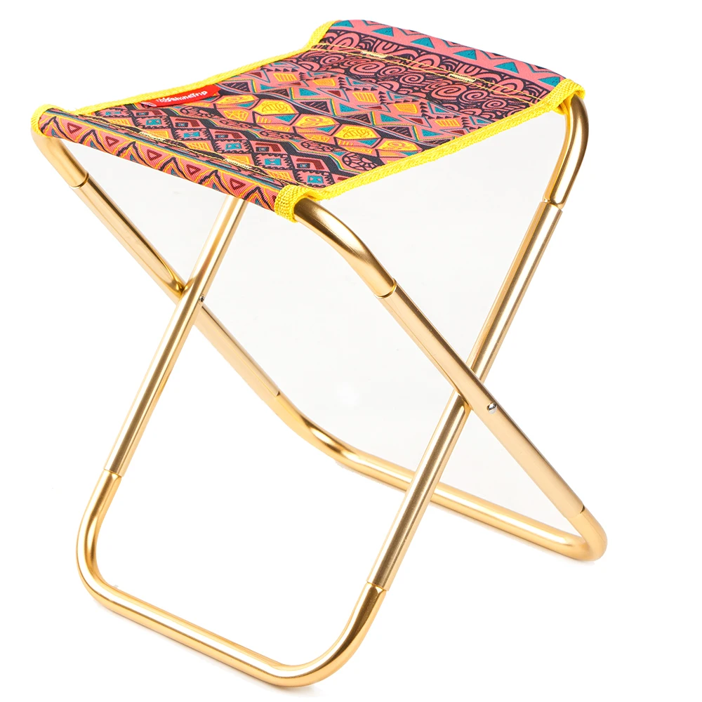 Multi-color Открытый Многофункциональный портативный мини складной стул сиденье Qucik отдых для рыбалки Кемпинг Туризм Пикник сад барбекю - Цвет: Multi-color