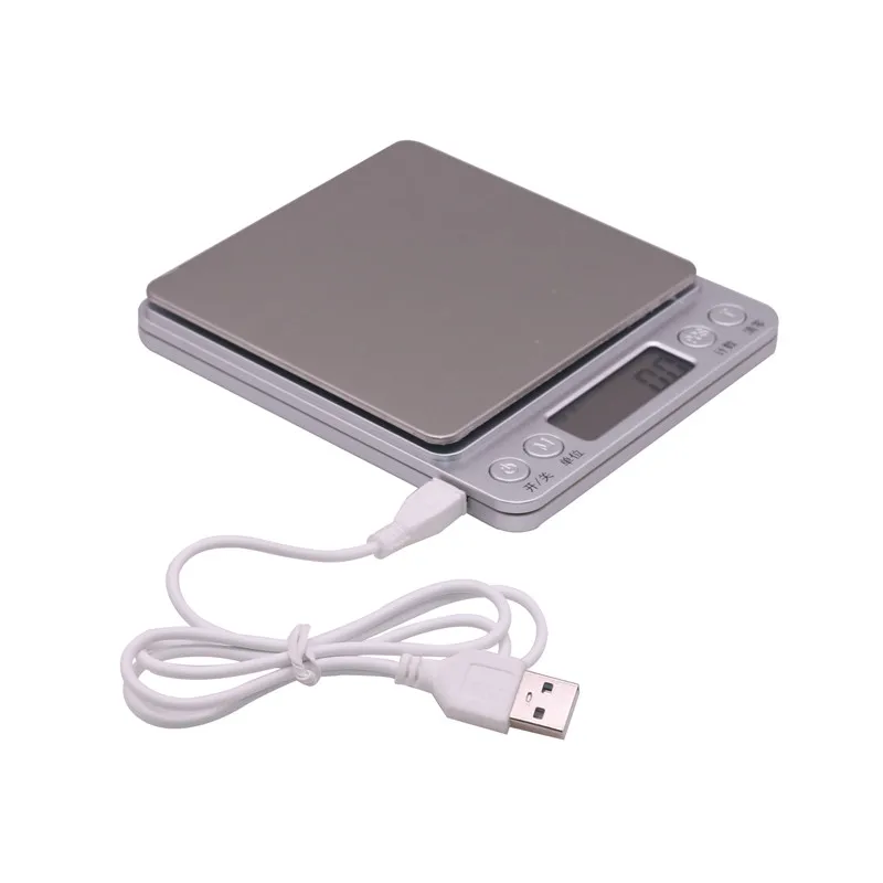Электронные весы 1 шт. 0 г до 2000 USB беспроводные для всей семьи личного офиса