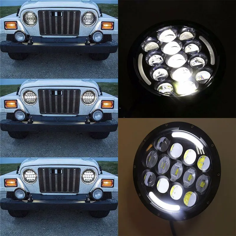 CNSPEED 2 шт./компл. 7 дюймов 75 Вт круглый ангельские глазки светодиодный светильник