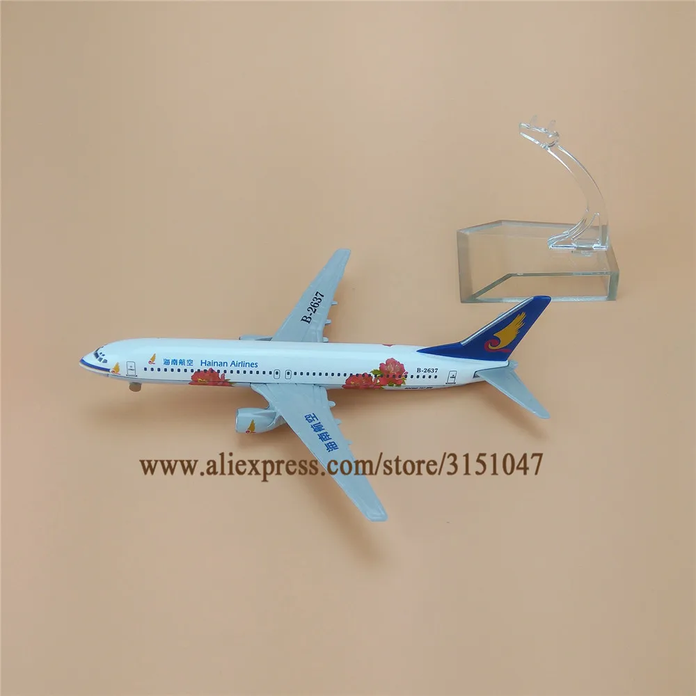 16 см сплав металла воздуха Китай HaiNan Airlines Boeing 737 B737 800 пион модель самолета Модель w