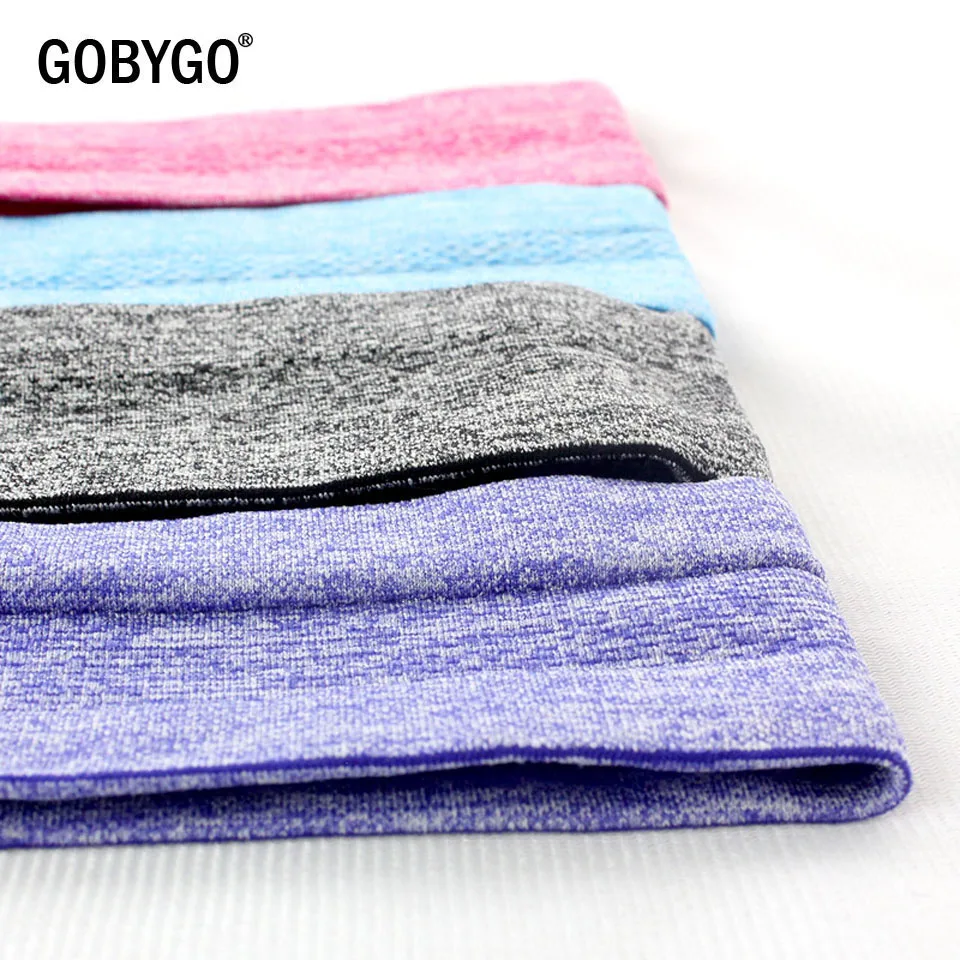 GOBYGO Elastic Sweatband Sports Gym Headband Anti-Slip Women Men Breathable Basketball Fitness Yoga Volleyball Cycling Hair Band | Спорт и