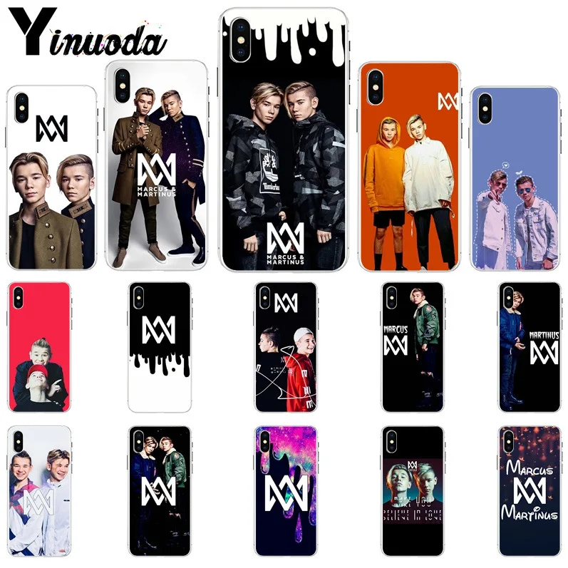 Yinuoda Маркус и Мартинус Coque Shell чехол для телефона Apple iPhone 8 7 6 6 S Plus X XS MAX 5 5S SE XR чехол
