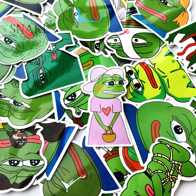 42 шт./лот Pepe Sad забавная Автомобильная наклейка для автомобиля ноутбука багаж