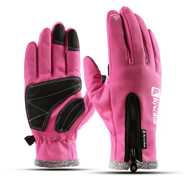 Waterproof Warm Men Women Ski Gloves Wind-proof Thermal Touch Screen Outdoor Sport Cycling Snowboard Gloves 4
