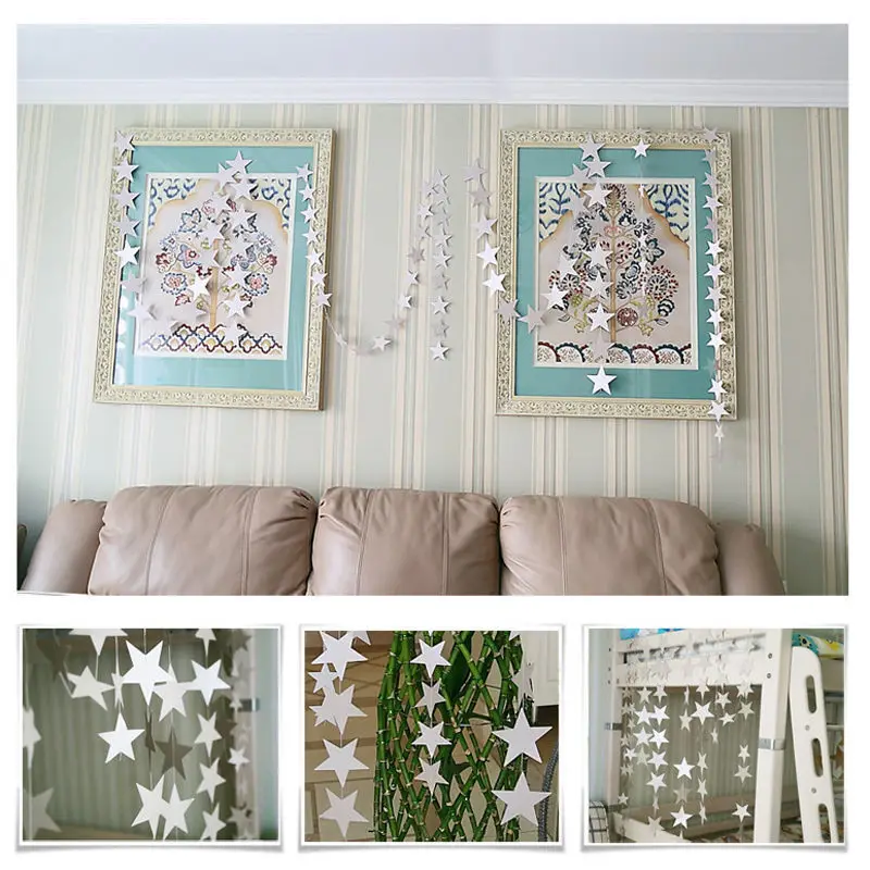 4m Baby Shower настенная подвесная цепочка со звездой бумажная упаковка для свадебной