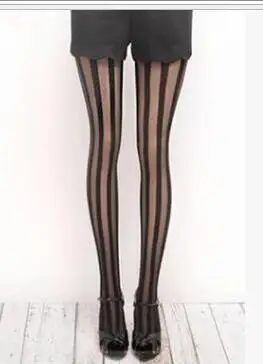 

Wide Vertical Stripe Pantyhose Personality Trendy Stockings