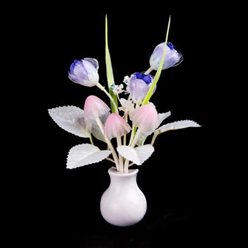 Новые цветы грибов Украшения в спальню светильник Sensation светодиодный Ночной