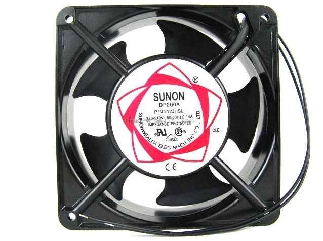 Осевой вентилятор SUNON Copper 12038 HBL AC 220 120 мм 120*120*38 промышленный охлаждающий 2 провода