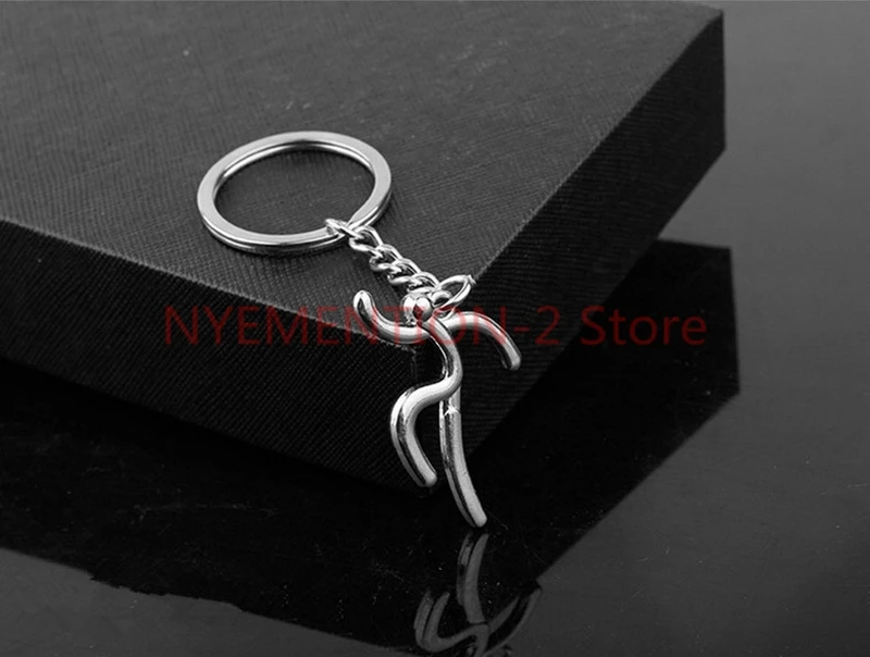 50 шт./партия металлический спортивный брелок для наездника ключей насосный