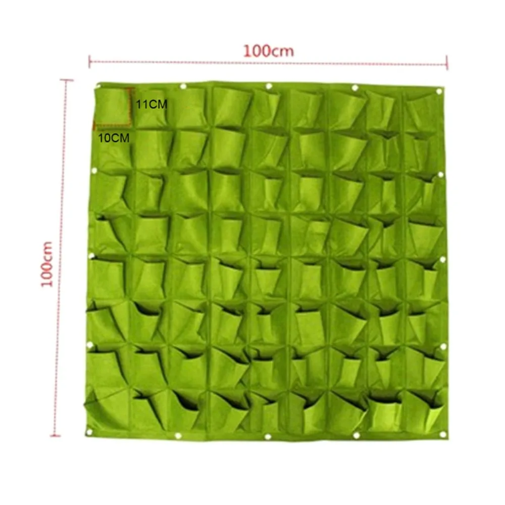 Фетровые Висячие мешки для питомника выращивания растений 18 & 72 кармана садовых