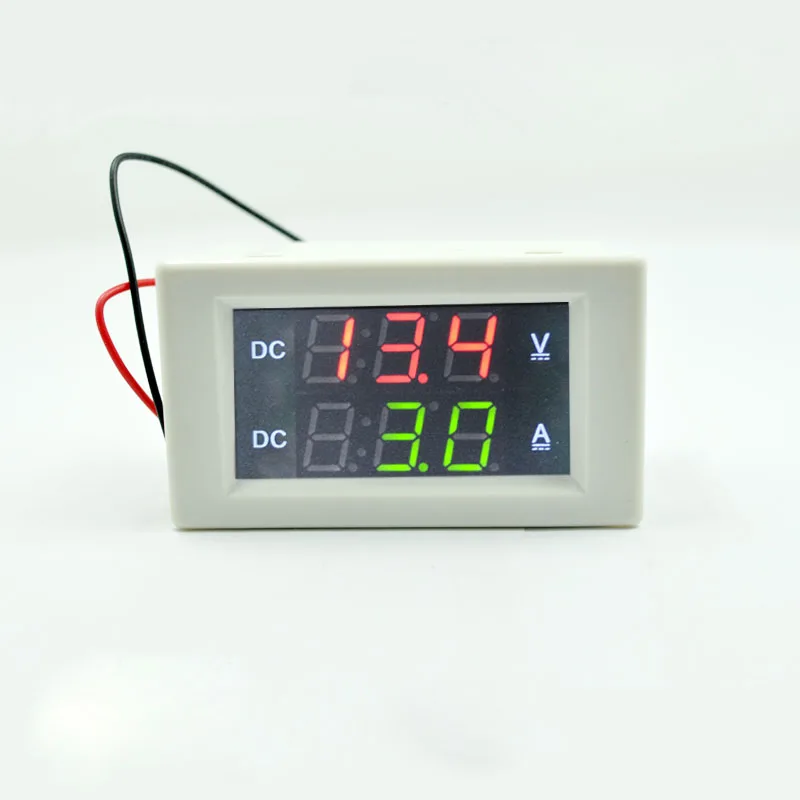 Цифровой DC0 100V/20A Вольтметр Амперметр Красный Зеленый светодиодный двойной