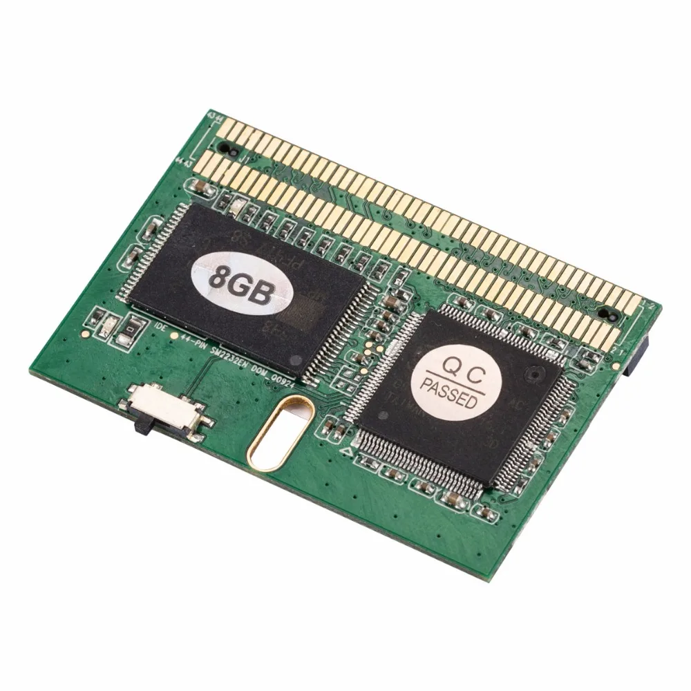 Zheino 44PIN IDE/PATA SSD DOM 8 ГБ SLC 16 ГБ 32 ГБ 64 Гб MLC горизонтальный+ разъем Промышленный диск на модуле твердотельные накопители