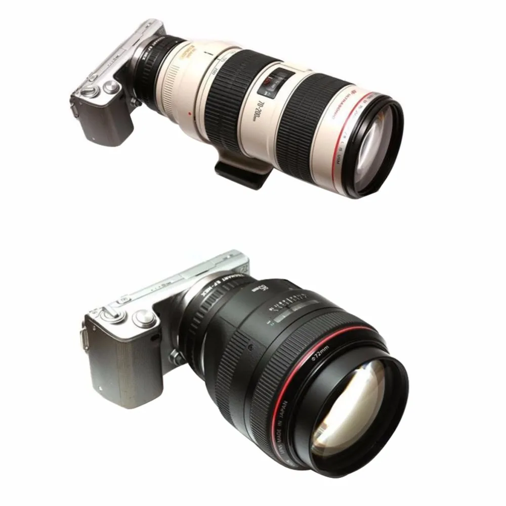 Адаптер для крепления объектива с автофокусом Sony Canon EF фотообъектив E-Mount NEX A7 A7R A7s