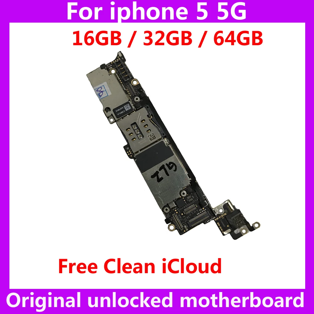 Оригинальная материнская плата 16 Гб/32 ГБ/64 ГБ для iphone 5 5G полнофункциональная