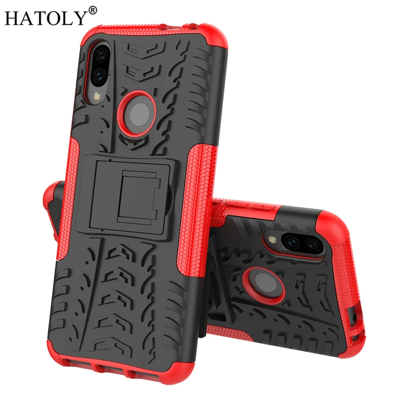 Чехол для Xiaomi Redmi Note 7 Pro усиленная броня резиновая задняя крышка чехол Pro|Бамперы| |