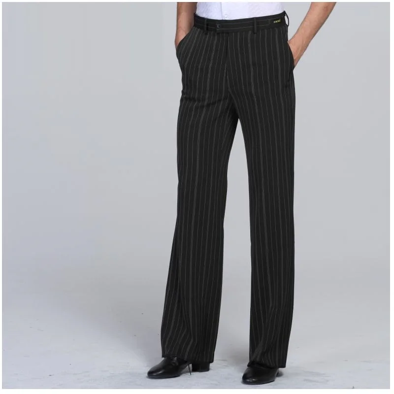 Latin Dance Pants Male Black Dancing Suit Plus Size Cambric Pants Fabrics Men Ballroom Stage Modern Chacha Trousers B-6974