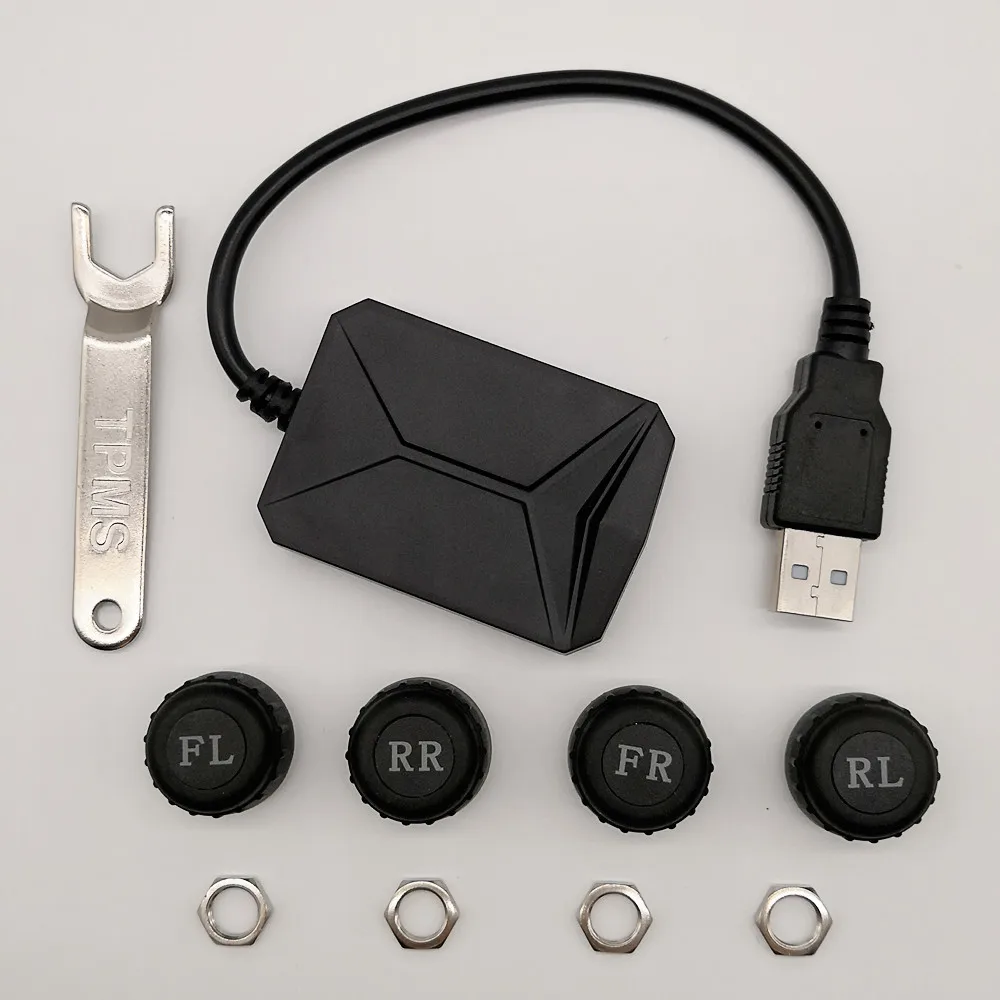 Система контроля давления в шинах TPMS USB для автомобильного радио высокая