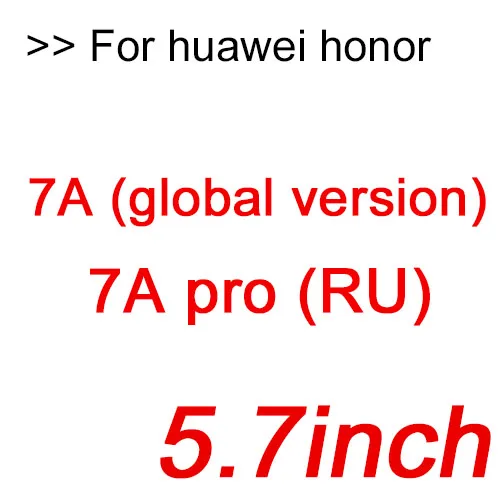 Защитное стекло для honor 7 a pro из закаленного стекла для huawei honor 7 a, Защитная пленка для экрана huawey honor 7 a 7apro AUM-L29 DUA-L22 - Цвет: Honor 7A(Global)