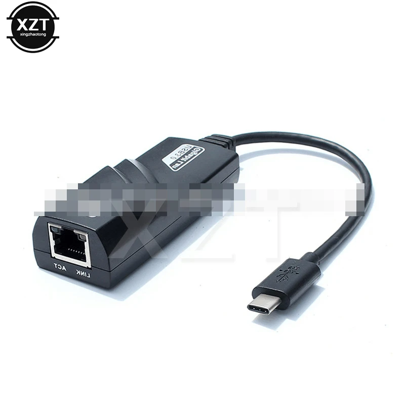 Черный Высокое качество Basix usb 3,1 type c к RJ45 LAN сетевая карта type c интерфейс к RJ45 100/1000 Мбит/с Ethernet LAN адаптер сети - Цвет: Черный