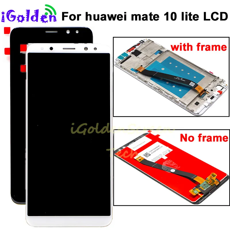 Pantalla для huawei mate 10 Lite ЖК-дисплей сенсорный экран дигитайзер экран стеклянная панель в сборе с рамкой для mate 10 Lite ЖК
