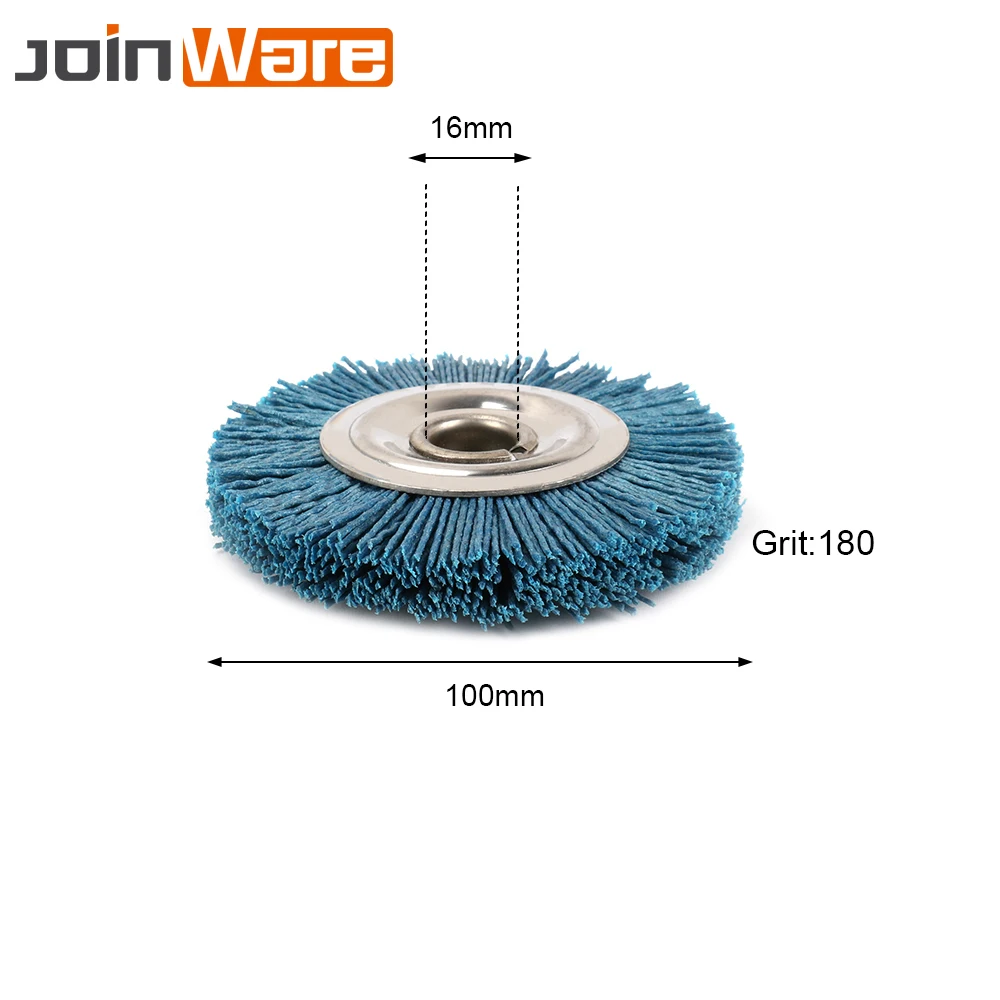 100 мм нейлоновая колесная щетка абразивная проволока шлифовальная полировальная